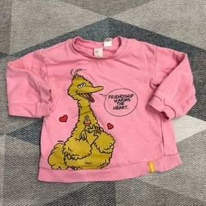 H&M x Sesame Street Big Bird Sweatshirt 18-24mo